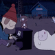The crew from Summer Camp Island enjoying a night out.